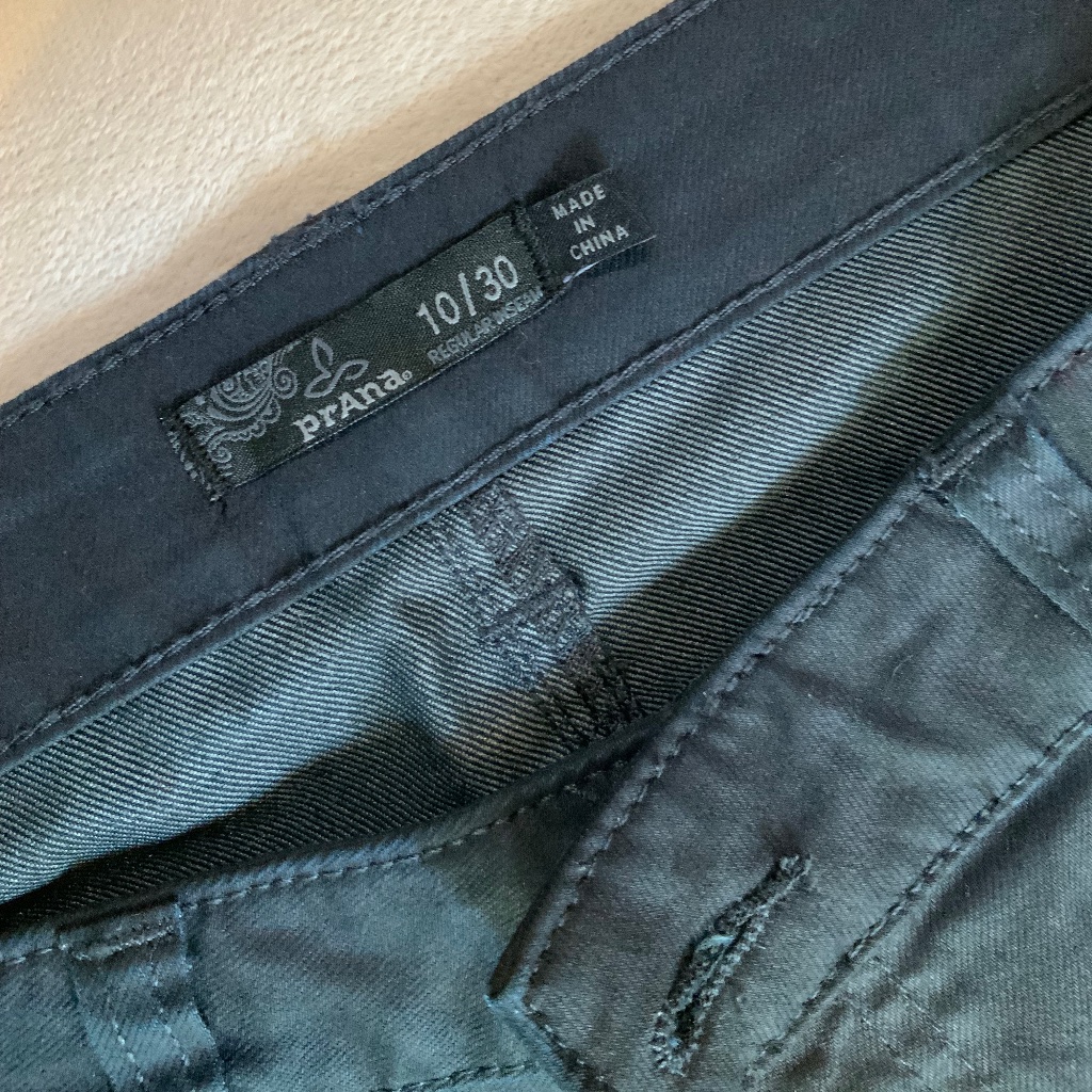 Prana Grey 10 Jeans Straight Leg Minimalist Outdoor Adventure Normcore